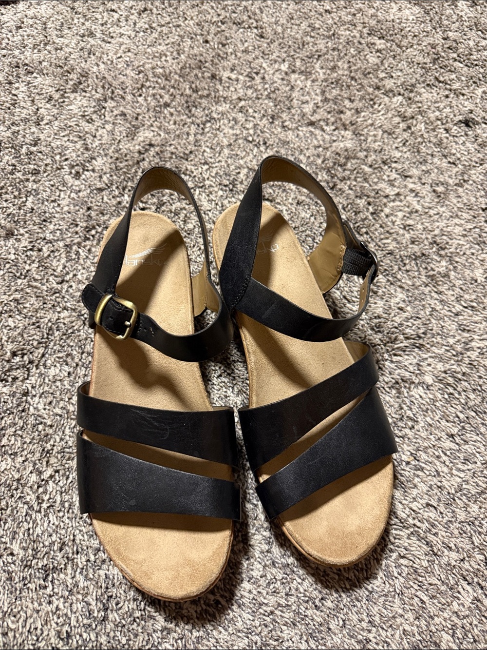 Dansko Black Strappy Women's Sandals - Classic Comfort